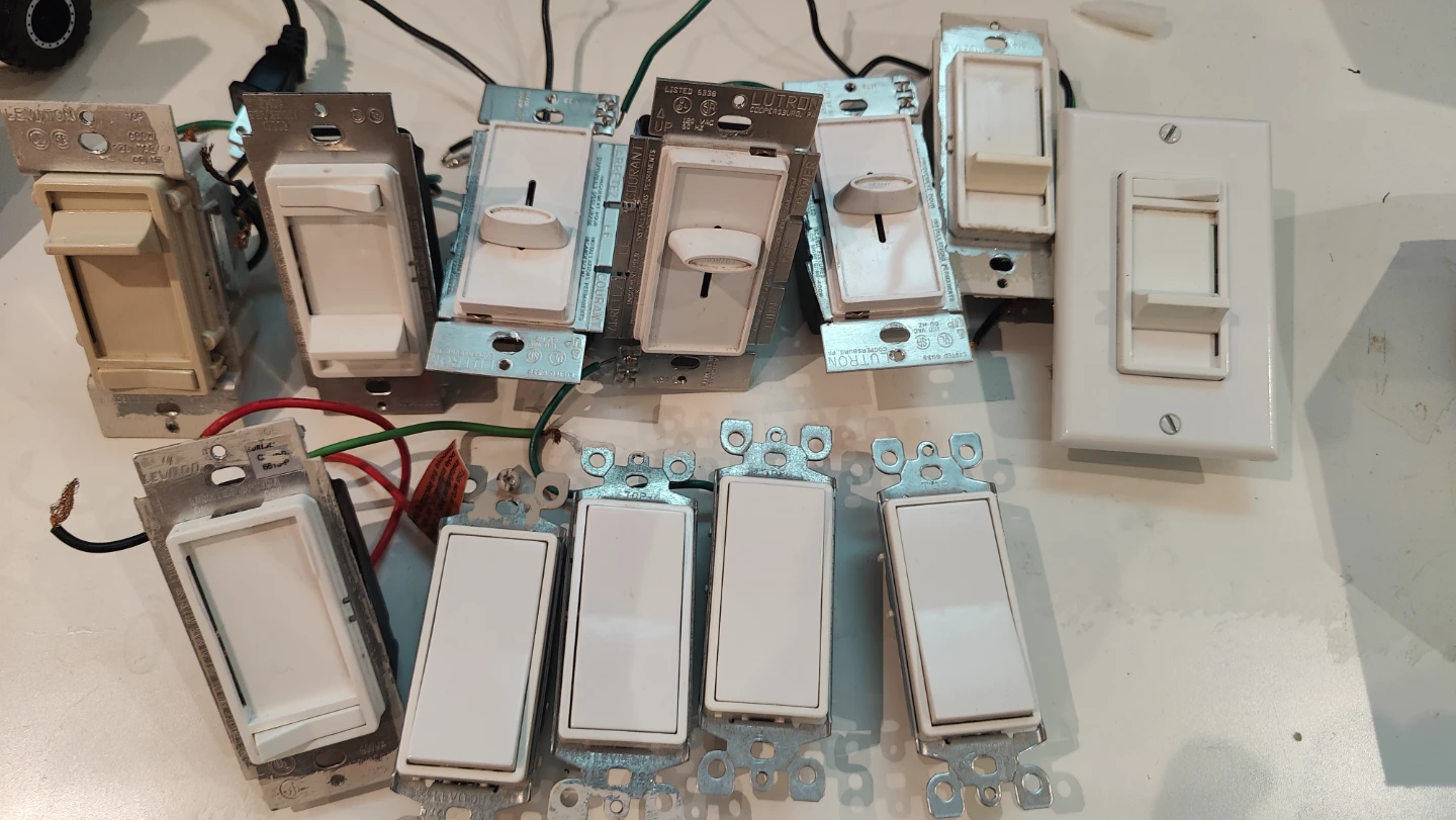 Leviton & Lutron Light Dimmers and switches