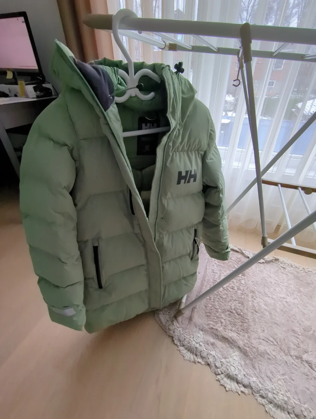 Helly Hansen W Adore Puffy Parka - Size S - Jade 2.0