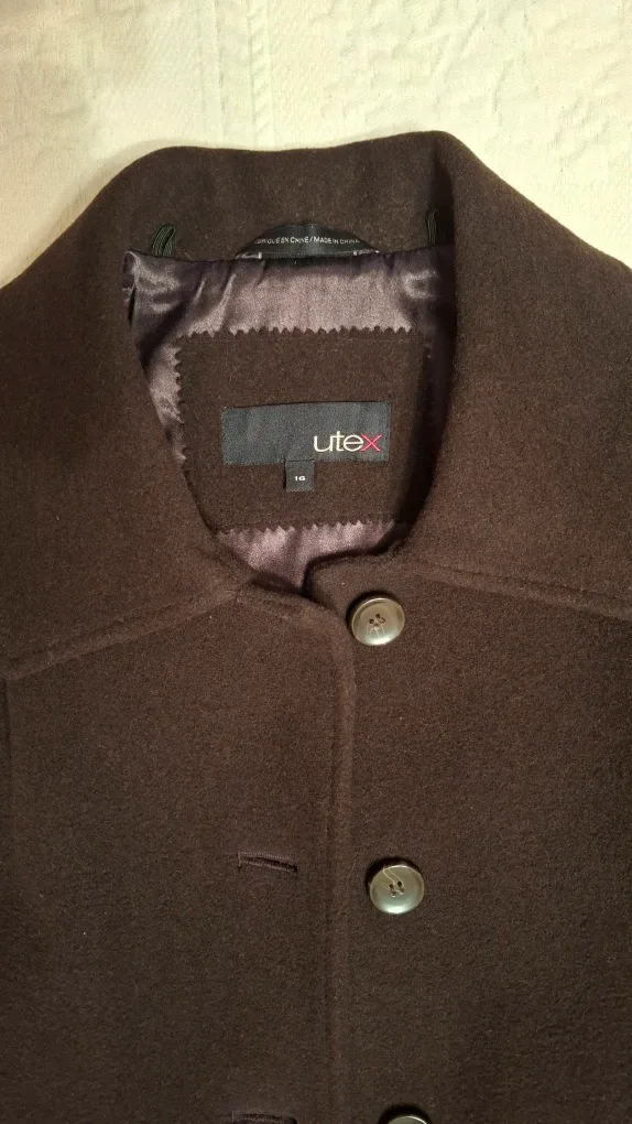 Brown Wool Blend Coat image indicator(10)