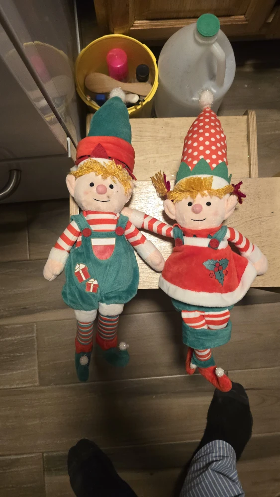 #Cleanout Elf Plush Dolls - Holiday Decor