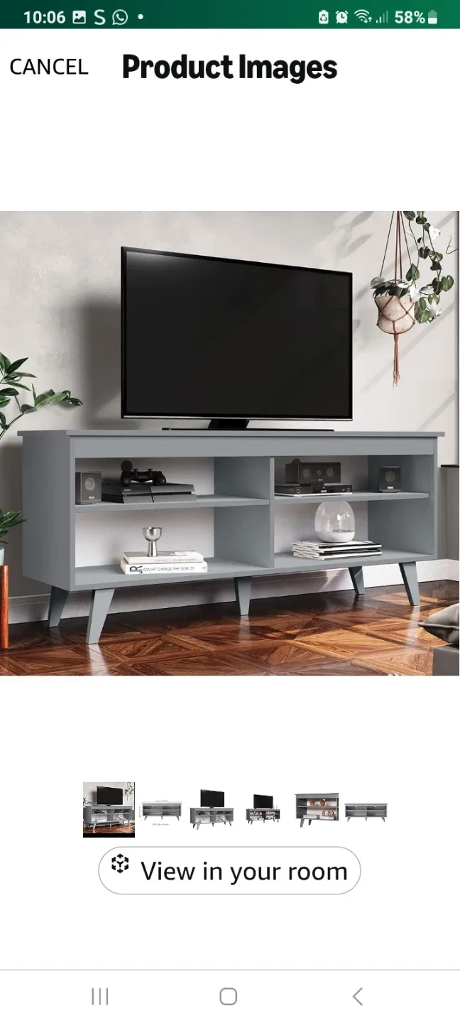 TV Stand  with 4 Shelves 
