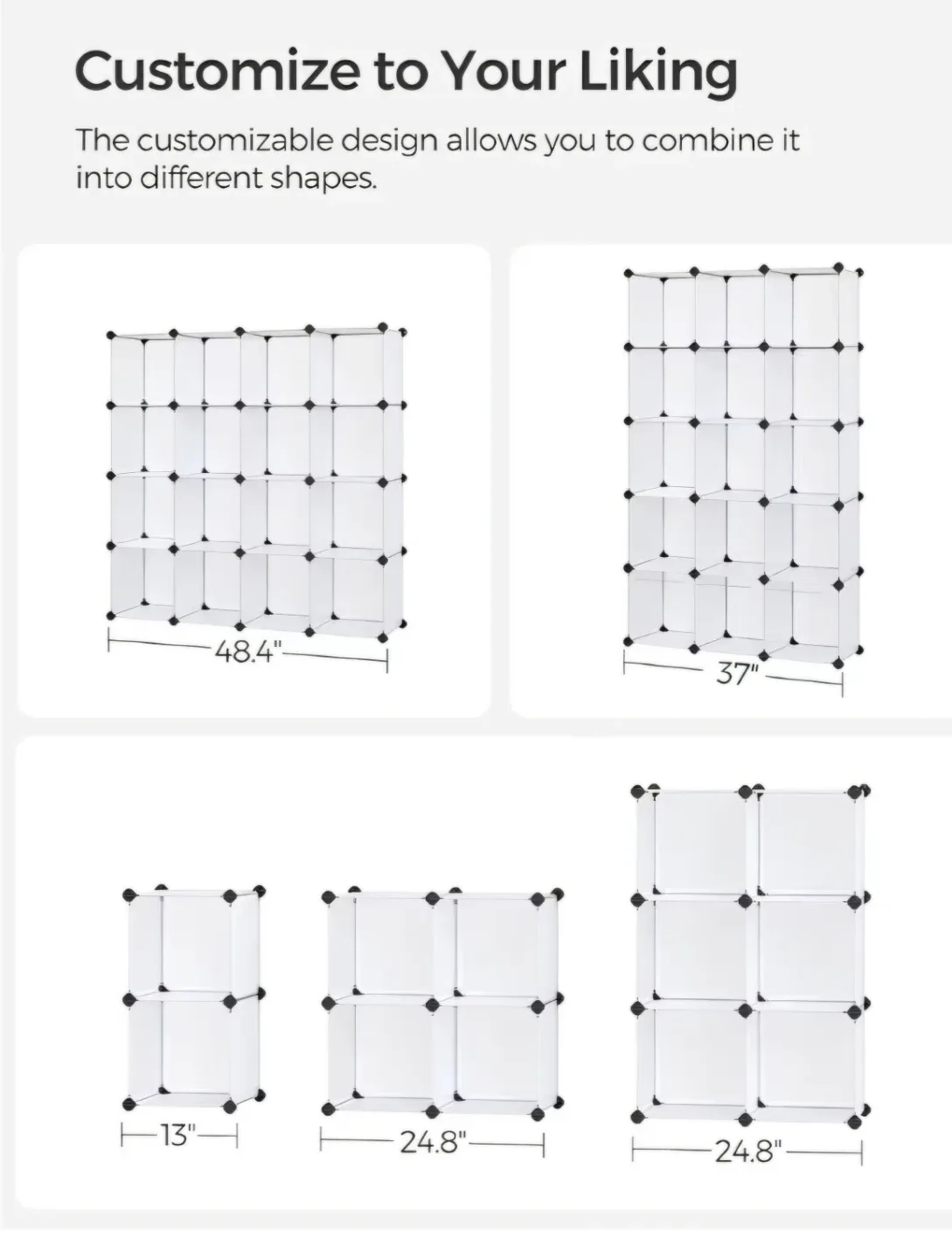 Modular Cube Storage Organizer image indicator(5)