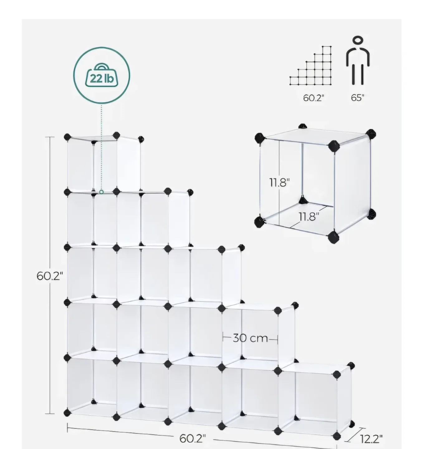 Modular Cube Storage Organizer image indicator(6)