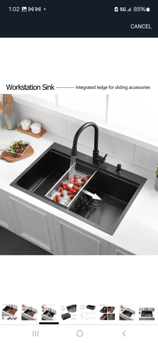 Workstation Sink with Accessories - New in Box! - photo 4
