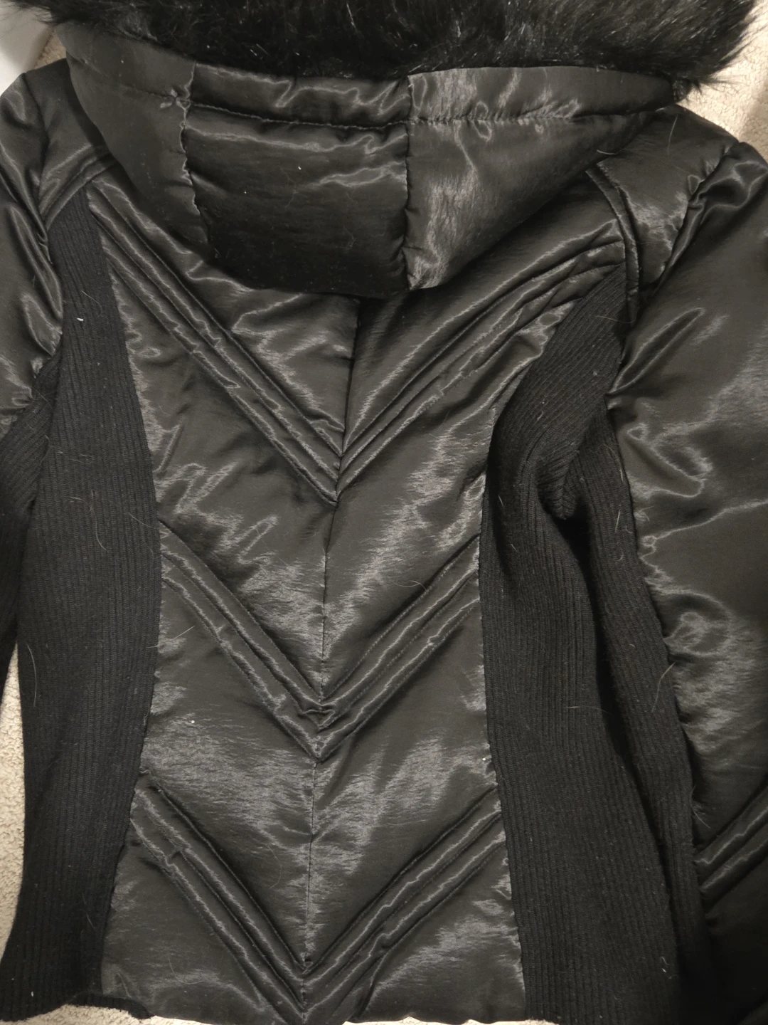 Bebe Black Winter Coat Size L - photo 5