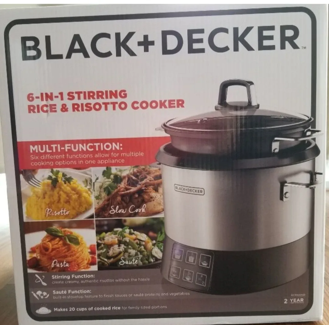 #Cleanout Black+Decker 6-in-1 Rice & Risotto Cooker