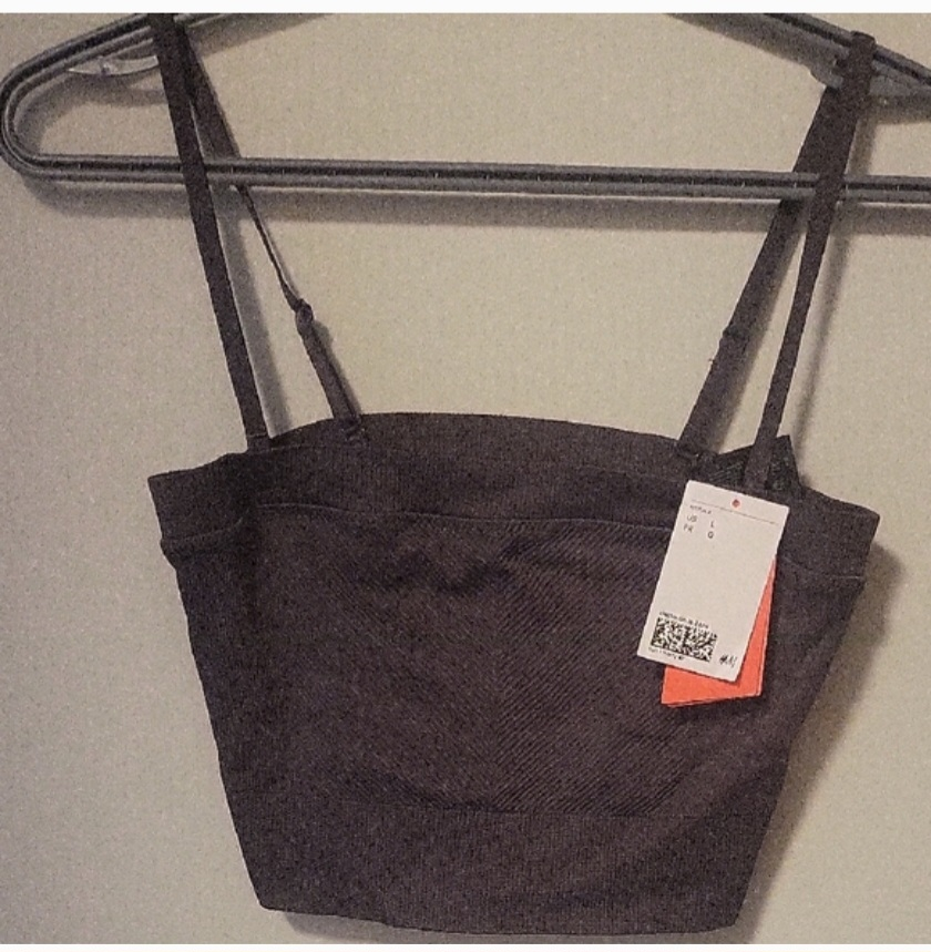 H&M Sport Bra Top - Size L - New with Tags