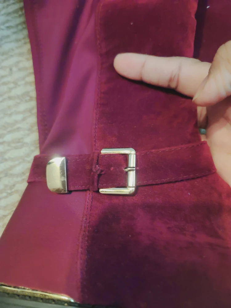 Burgundy Over-the-Knee Boots Size 11 - photo 3
