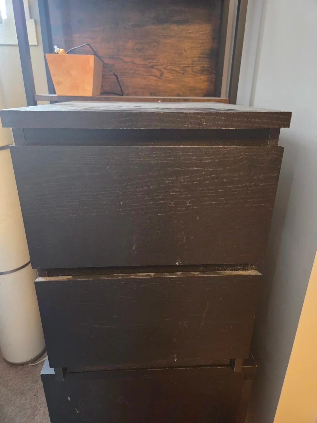 Black wooden beside tables x 2