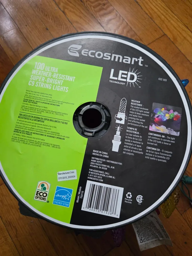 EcoSmart 100 Ultra LED C9 String Lights