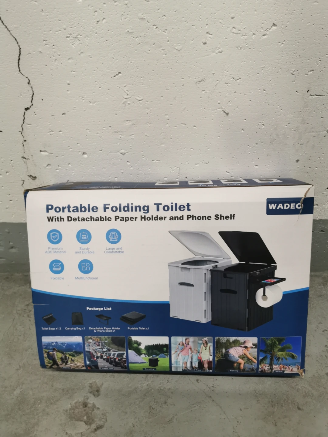 WADEO Portable Folding Toilet - New in Box!