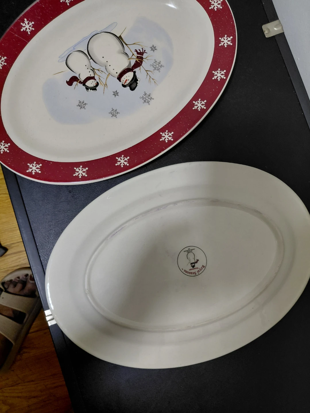 Royal Seasons Snowman Platter