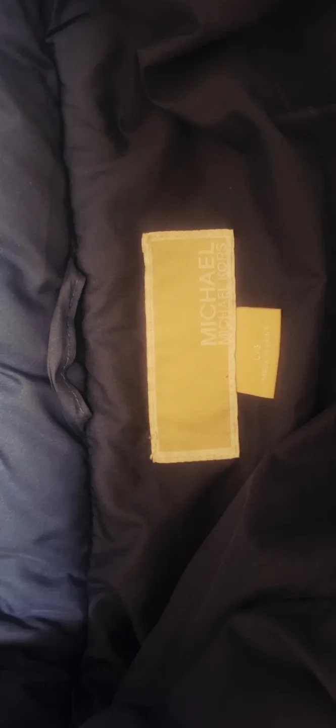 Michael Michael Kors Blue Puffer Jacket - Size L image indicator(3)