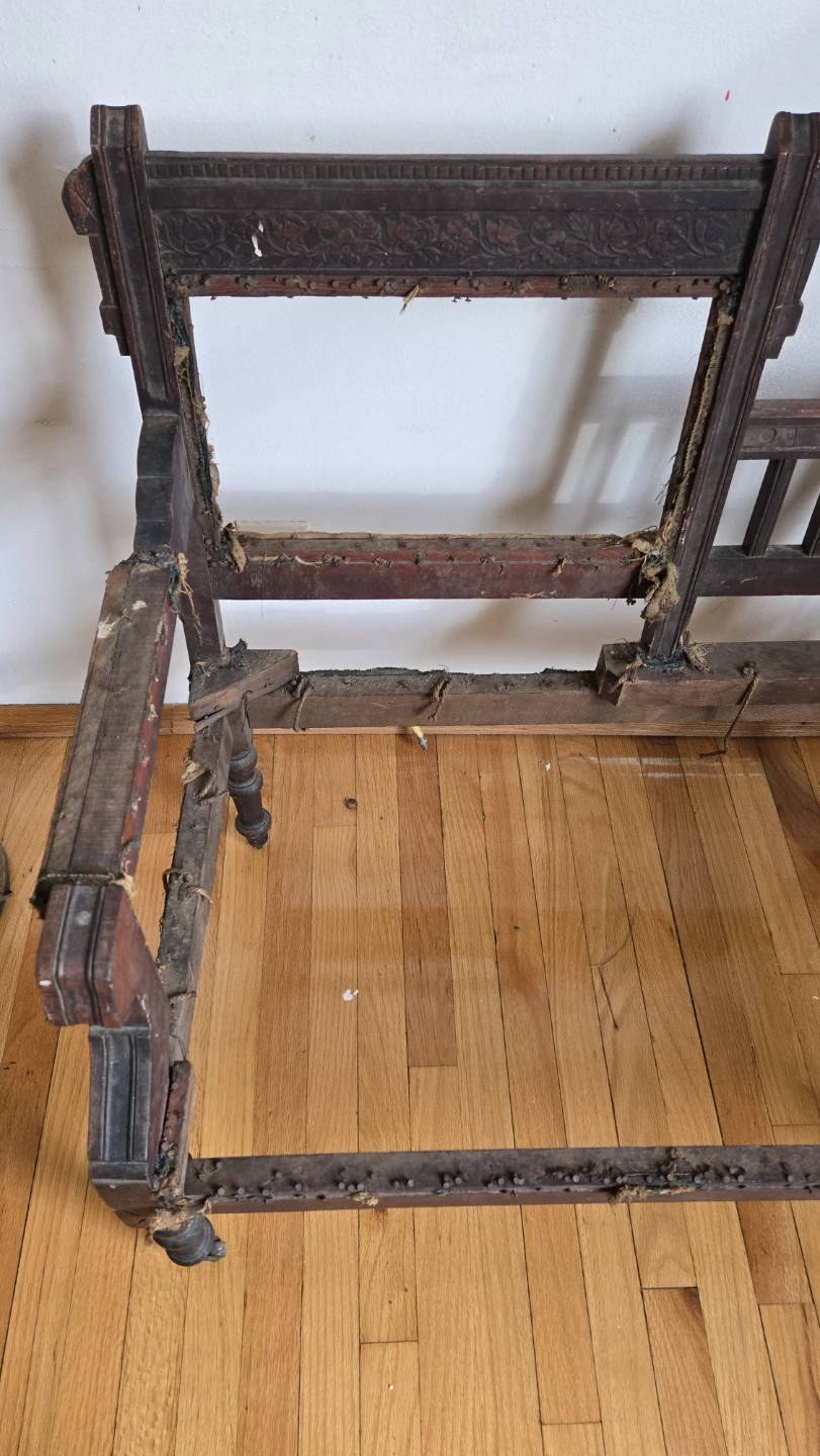 Antique Parlor Chair Frame - Restoration Project - photo 3