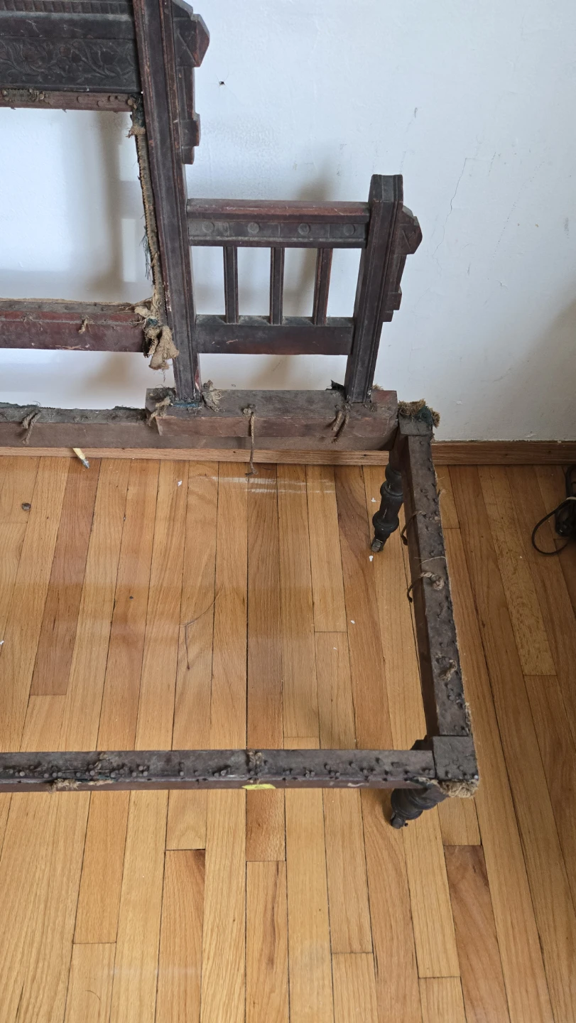Antique Parlor Chair Frame - Restoration Project - photo 4