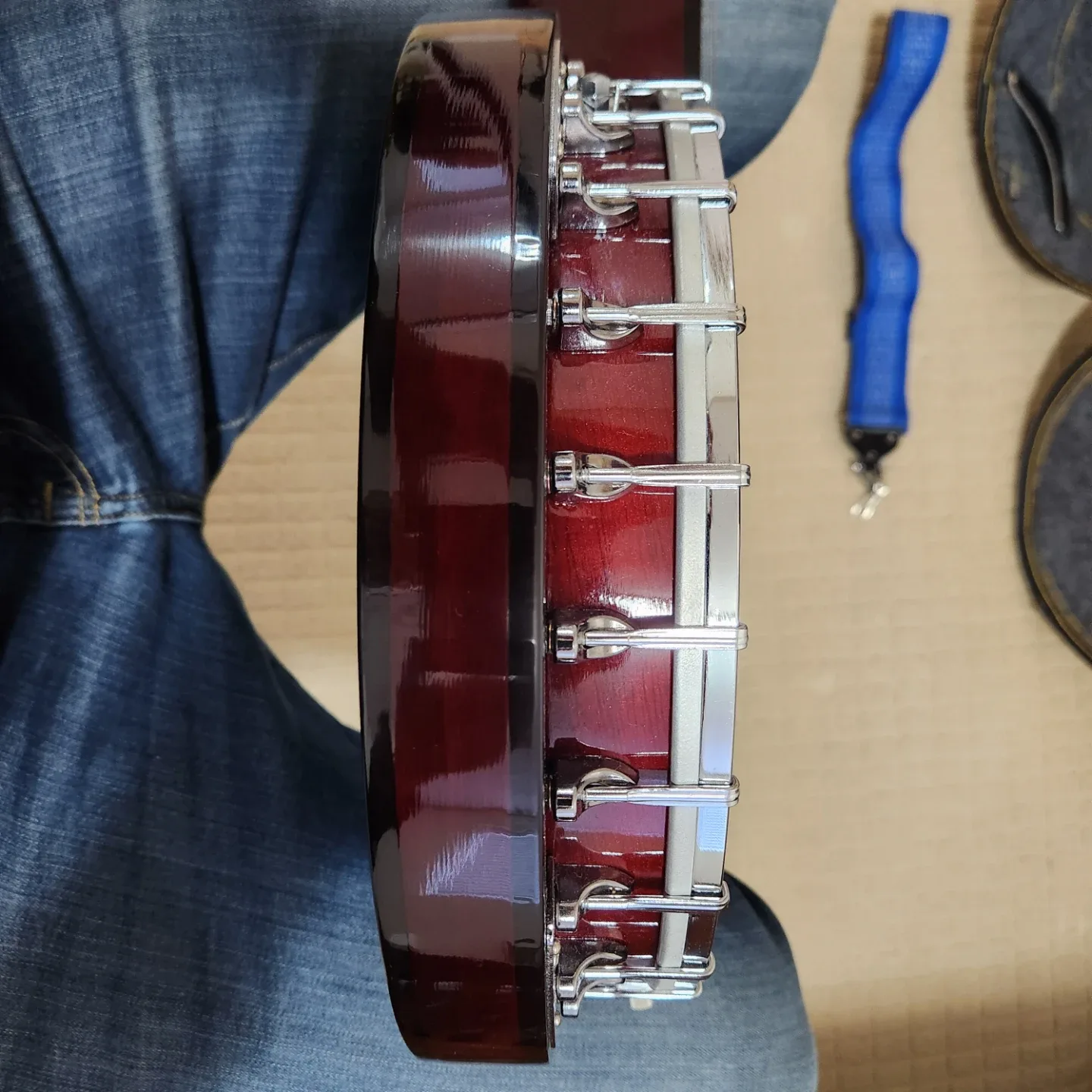 Vintage Hondo 5 string Banjo with Case + image indicator(7)