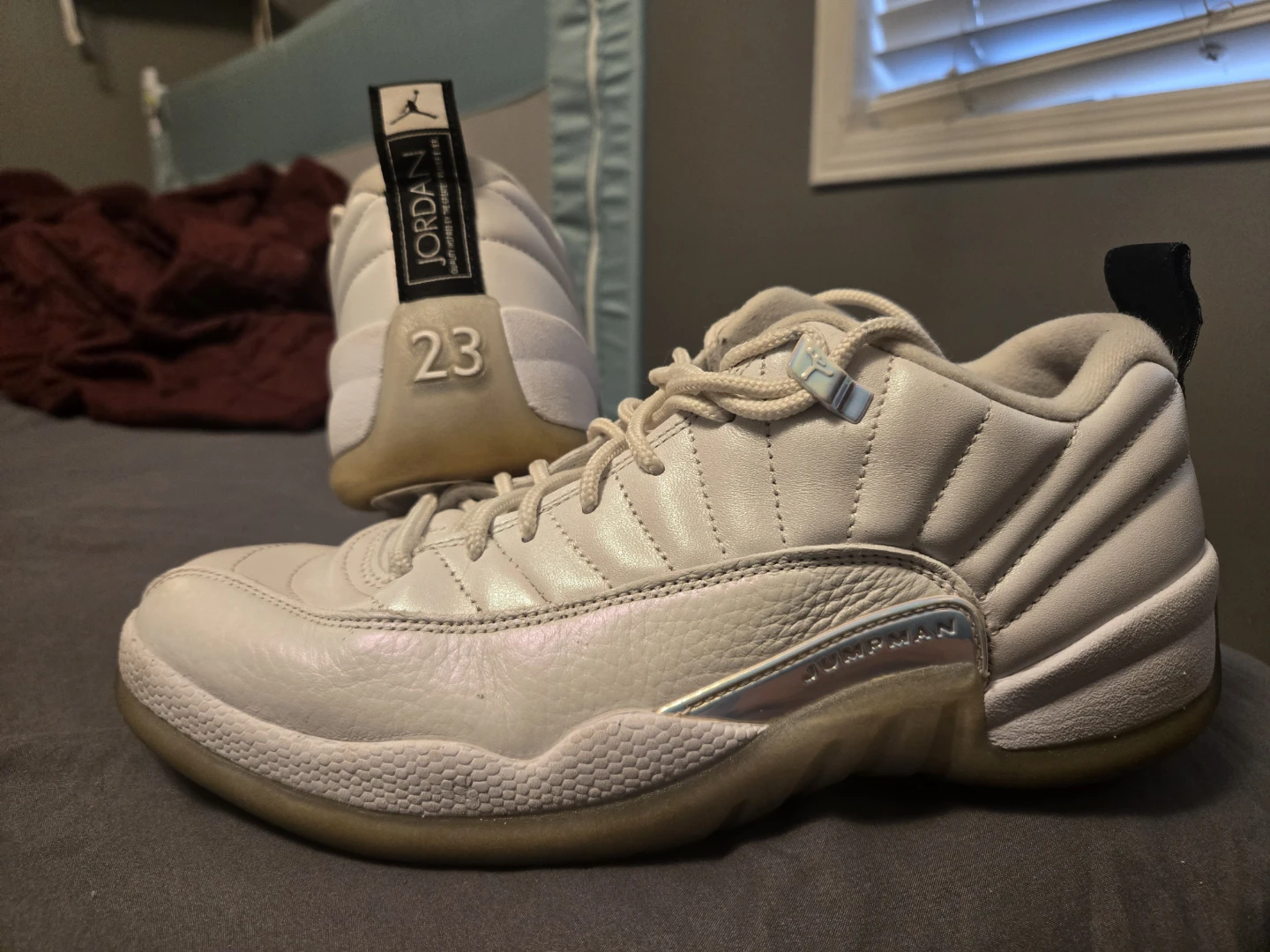 Air Jordan 12 Retro 'White/Metallic Silver' easters - photo 4