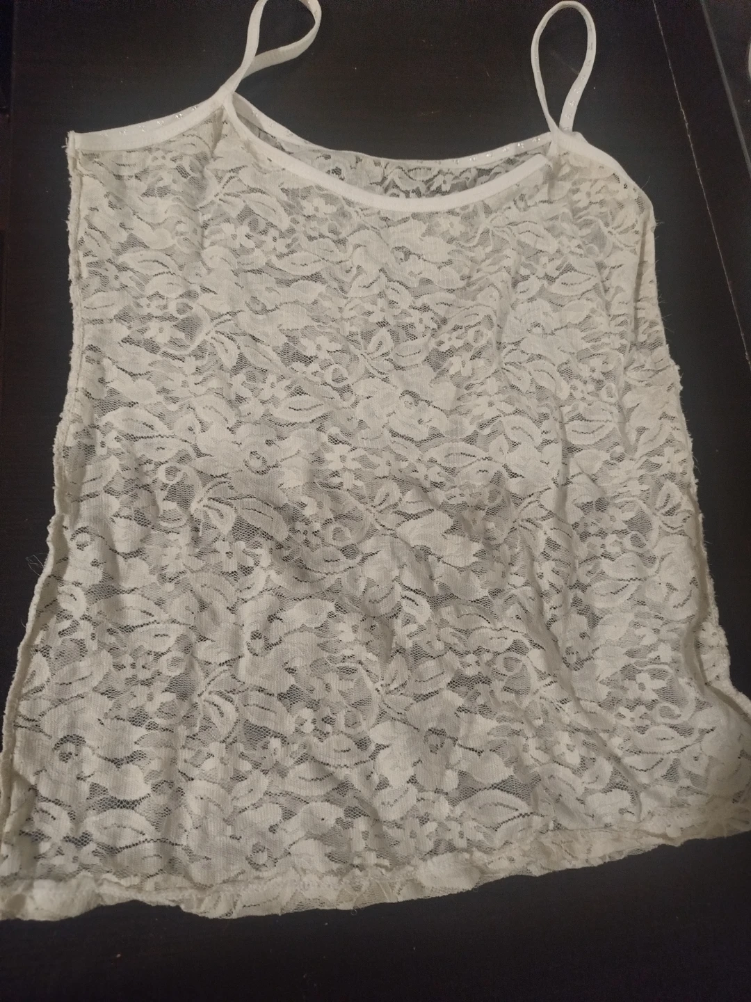 Lace Cami Top - White