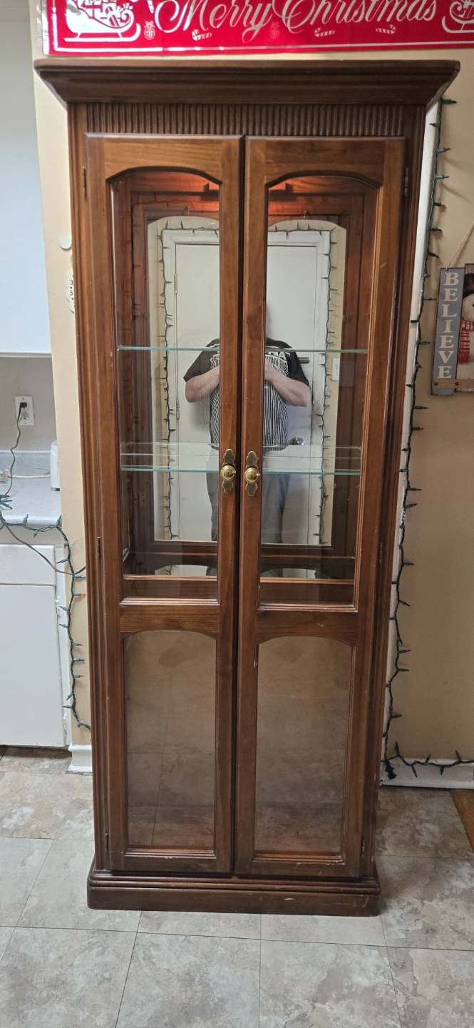 Vintage 1990's Curio Cabinet