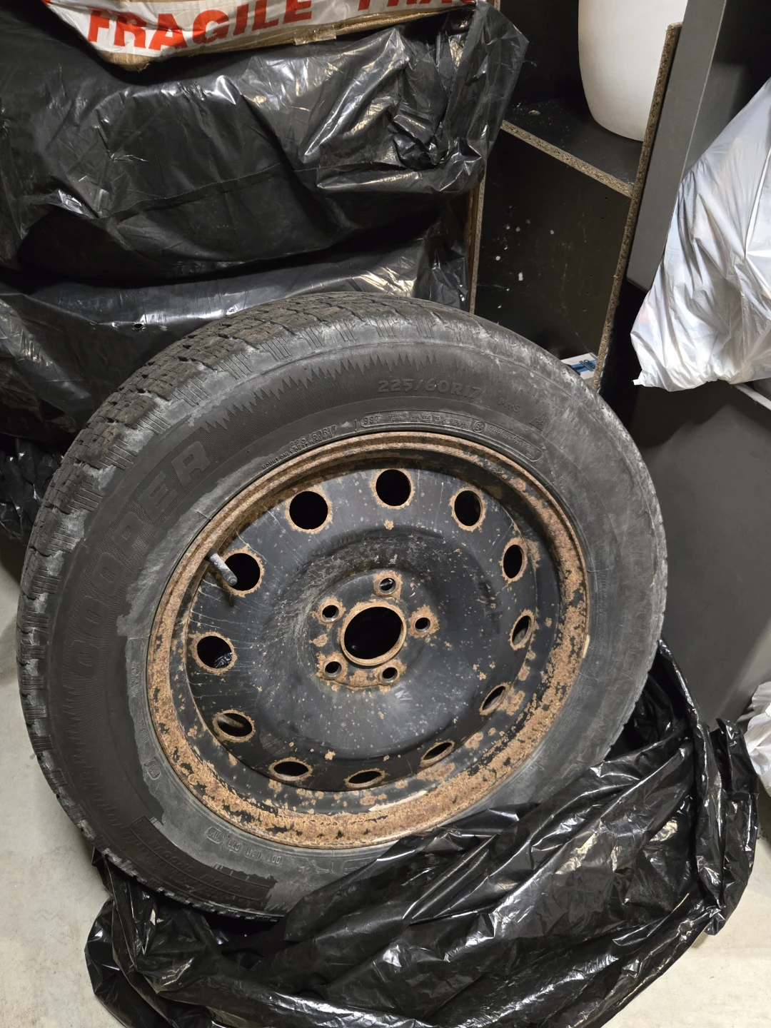 Cooper 225/65R17 winter Tire & Rim set of 4 - photo 2