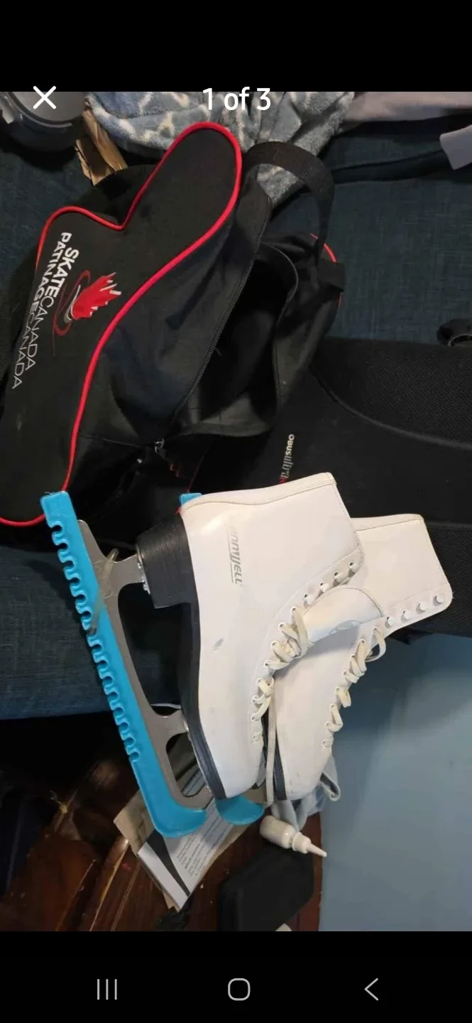 Ice Skates with Skate Canada Bag