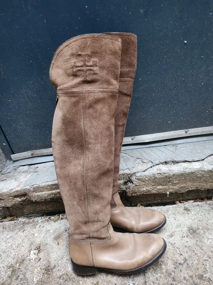 Tory Burch Suede Over-the-Knee Boots