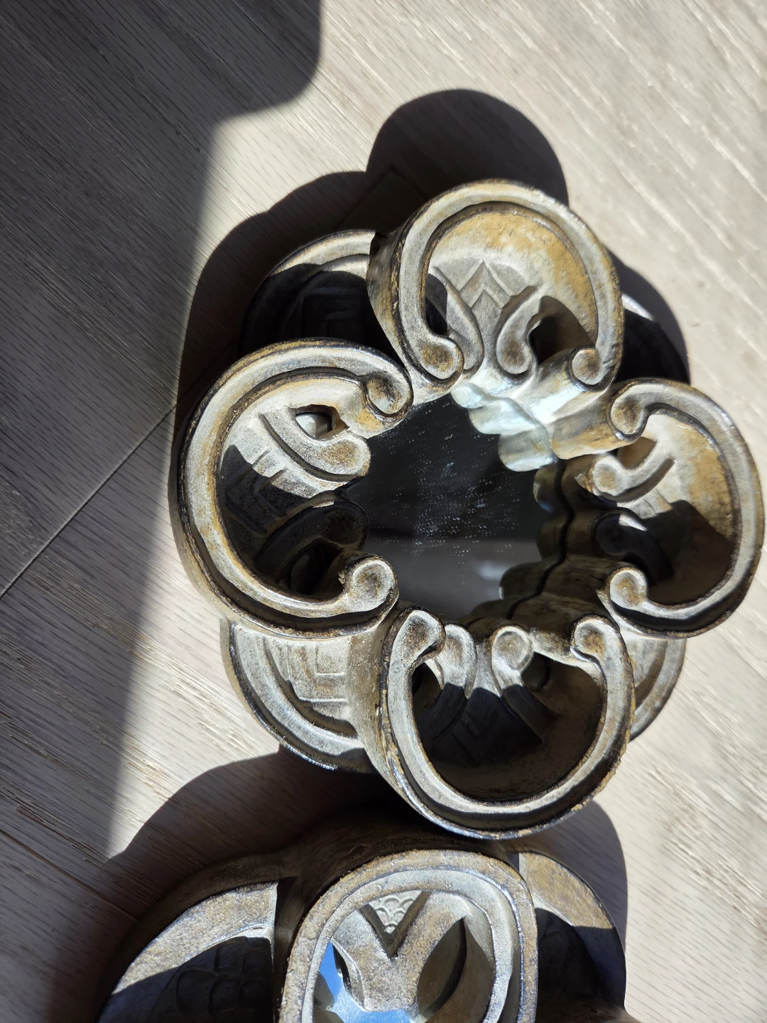 Set of Three Decorative Round Ornate Framed Mirrors - photo 2