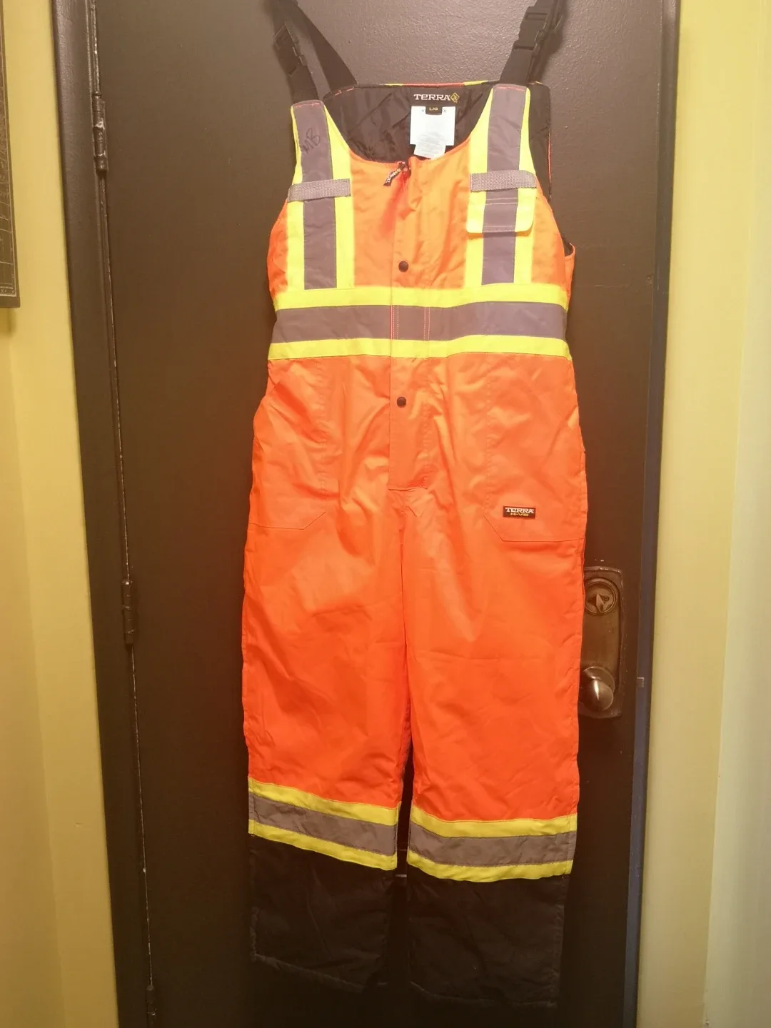 Terra High Visibility Orange Salopette - Size L/G image indicator(3)