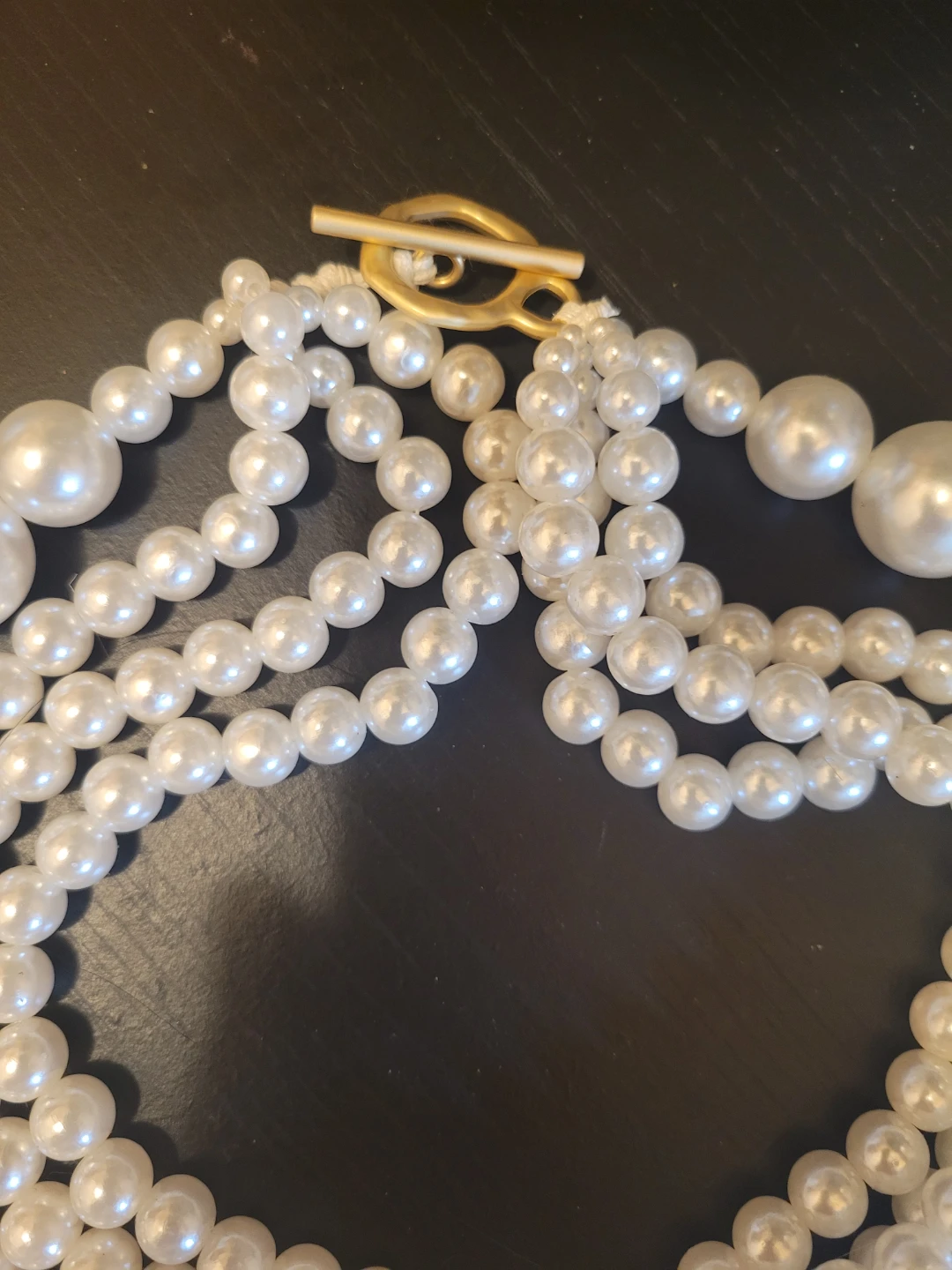 Pearl Necklace with Gold Clasp - photo 4