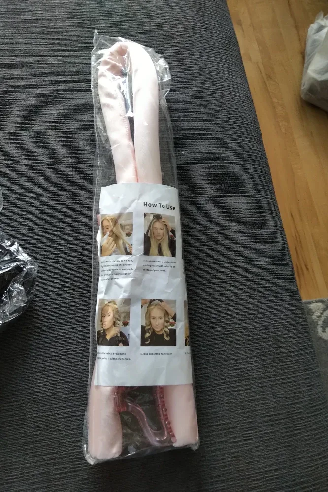 Pink Hair Roller and Black Bonnet Set image indicator(2)