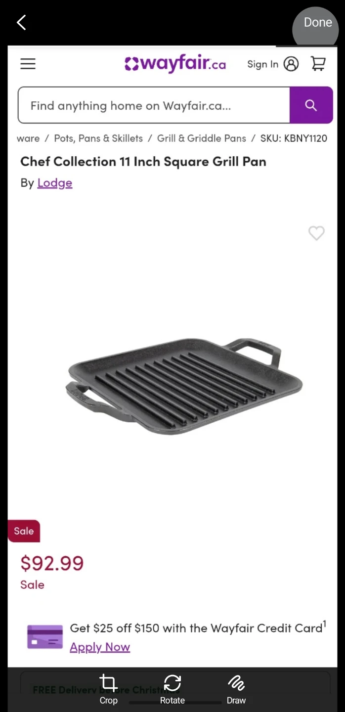 Lodge Chef Collection 11 Inch Square Grill Pan #Cleanout