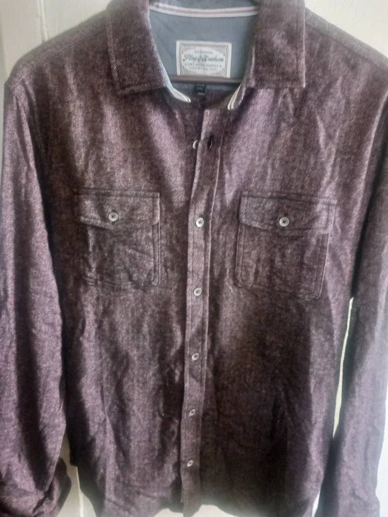 #cleanout Flag & Anthem Burgundy Button-Down Shirt