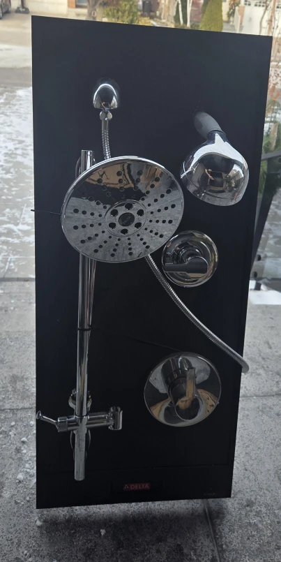 Delta Shower Head Set - Chrome Finish