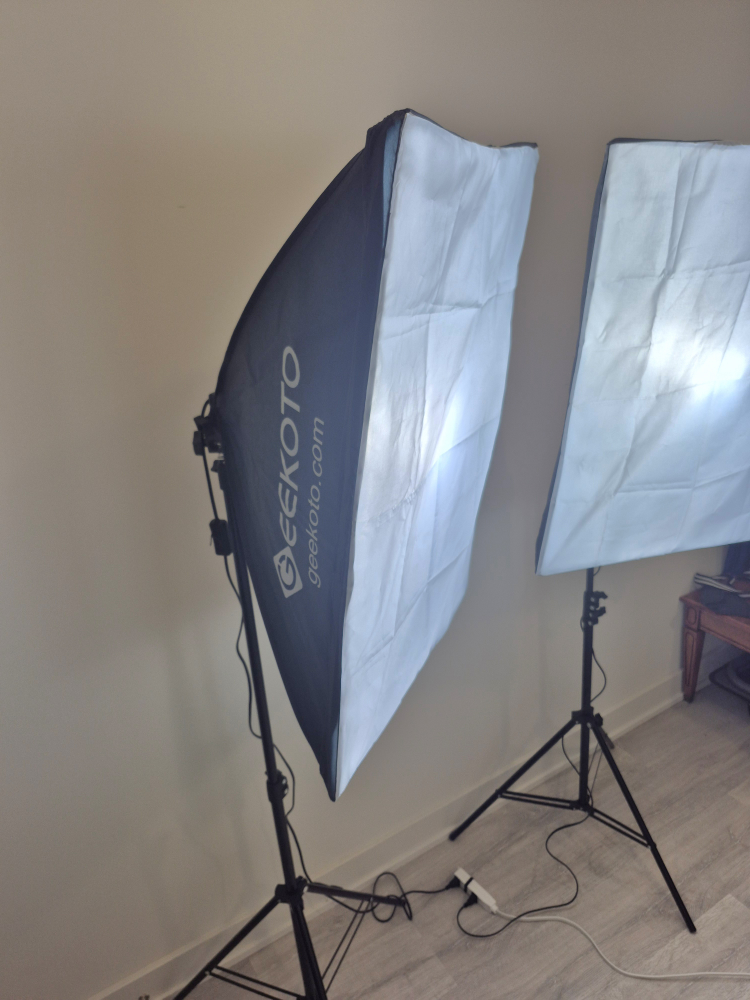 GEEKOTO Softbox Lighting Kit (51cm × 71cm) for sale - photo 2