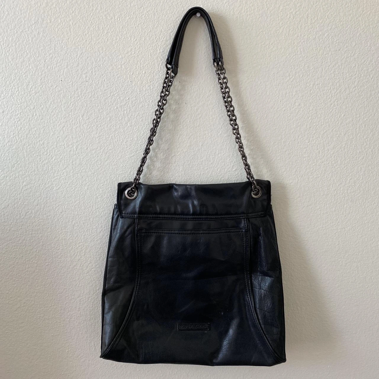 BCBG Black Leather Chain Shoulder Bag - photo 2
