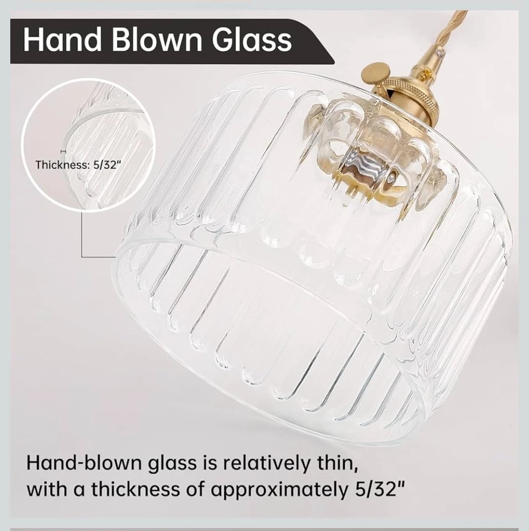 Transparent Glass Pendant Light - photo 2