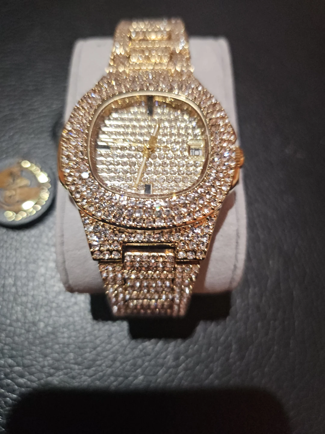 Gold Diamond-Studded Watch