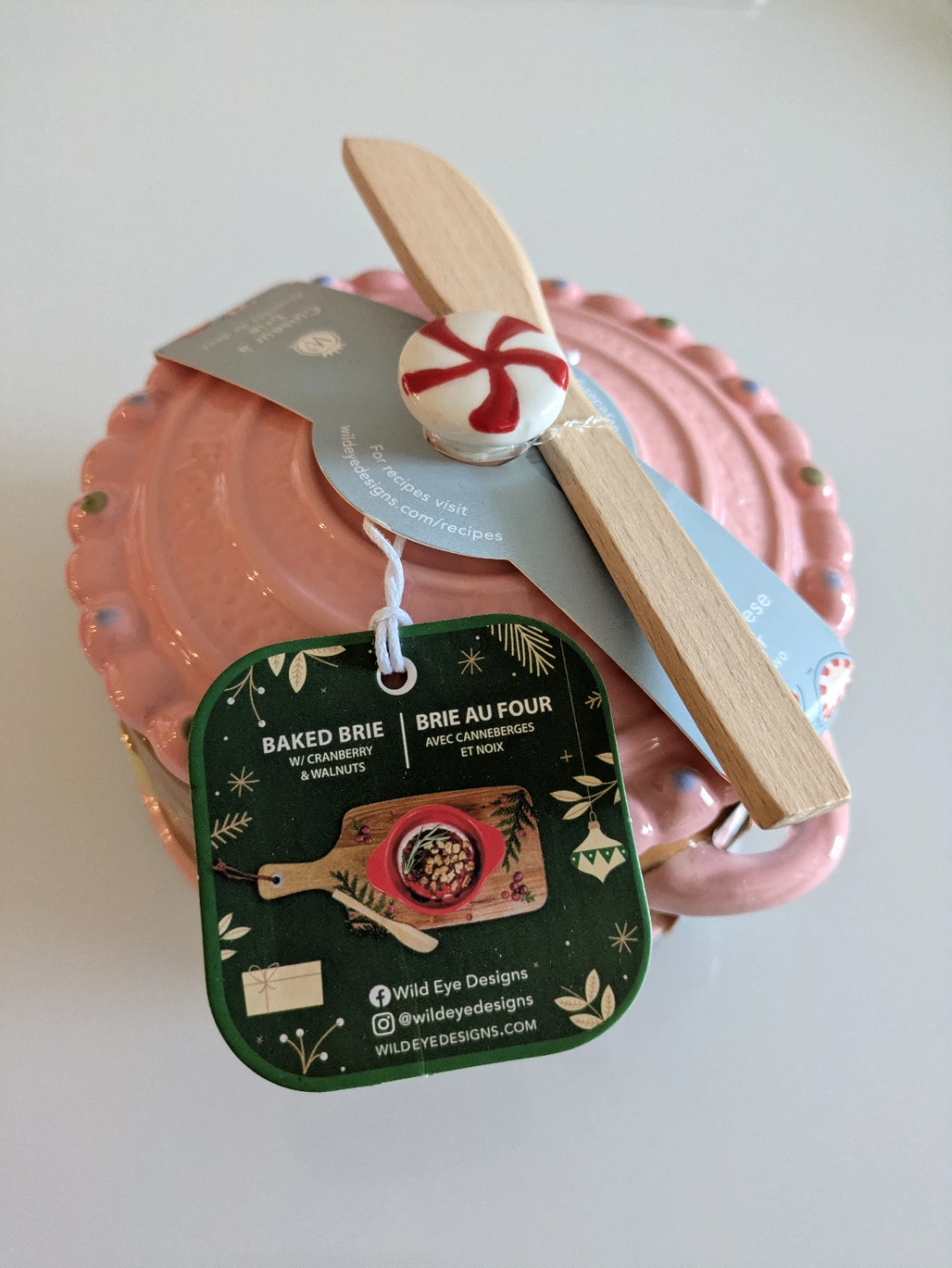 Festive Baked Brie Baker Set - New