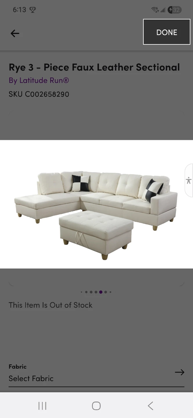 3-Piece Faux Leather Sectional - photo 5