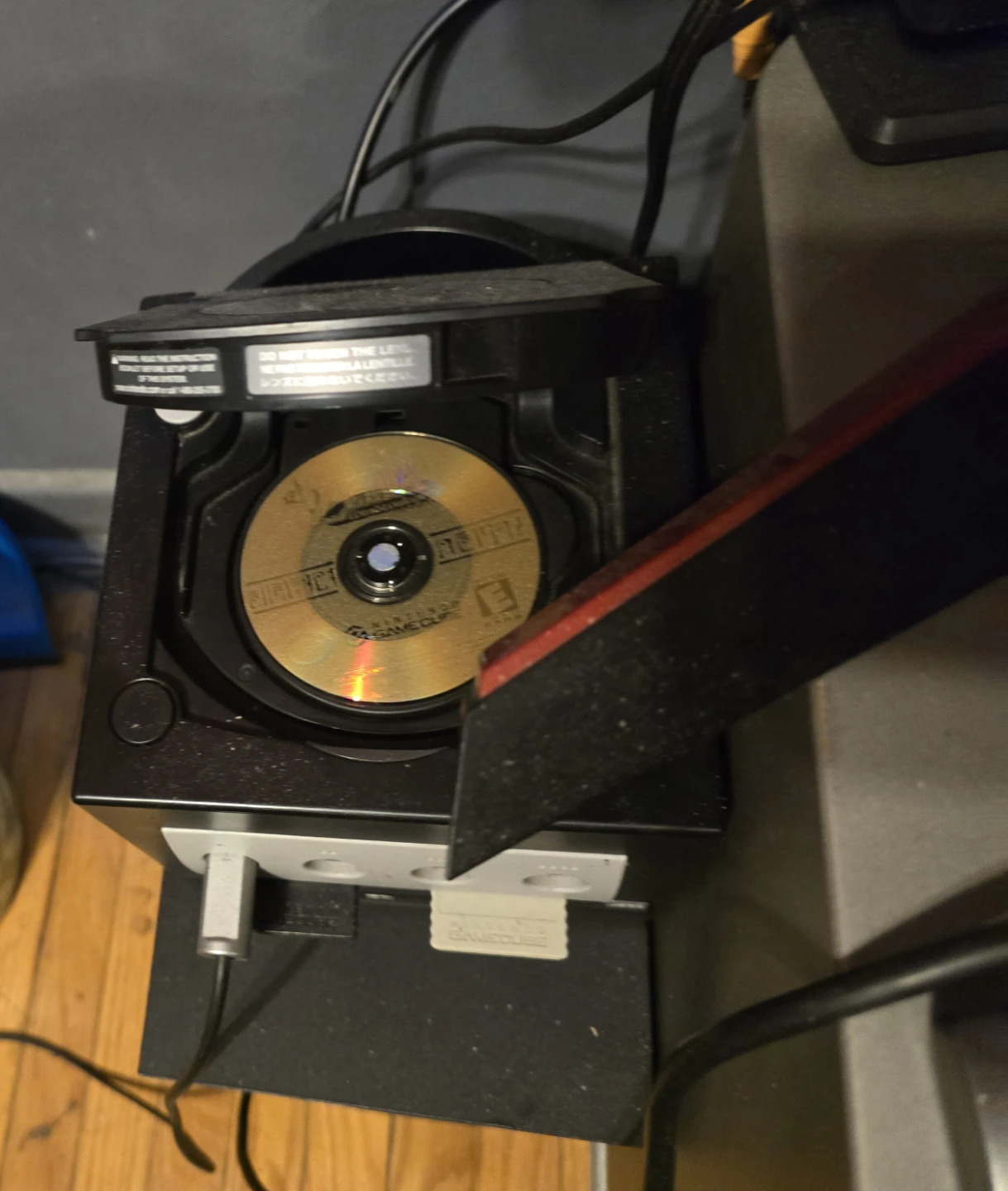 Soft Modded adequately gamecube with Gameboy advance adapter