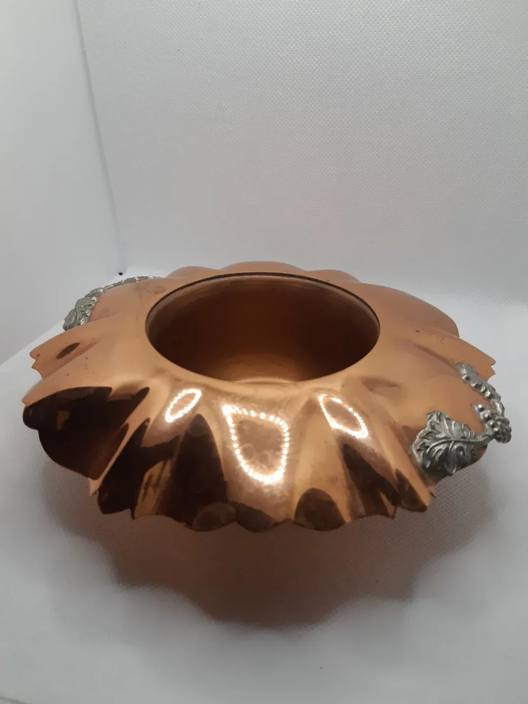 vintage Gregorian Hammered Copper Candy Dish