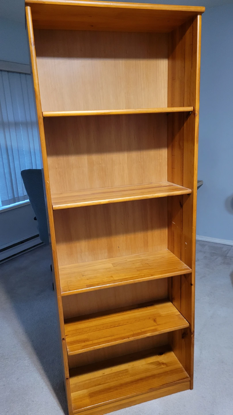 5-Shelf Bookcase - 26" W x 72" H - Sturdy & Classic - photo 2