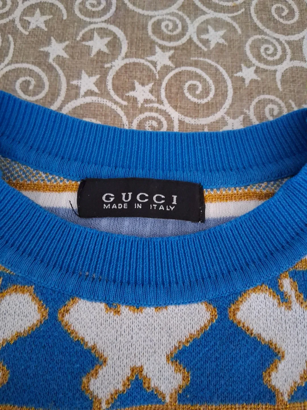 Inspired Gucci Blue Cat Knit image indicator(3)