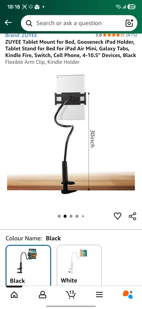 Tryone Tablet Mount - Black - photo 3