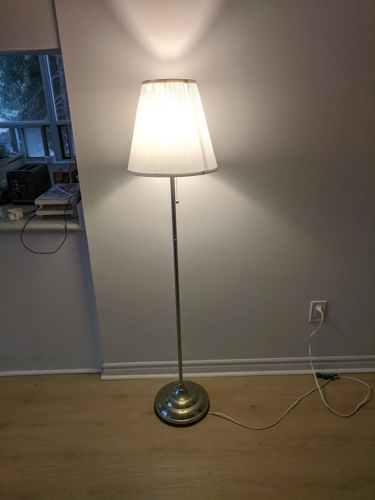 IKEA Floor Lamp with White Shade - photo 2