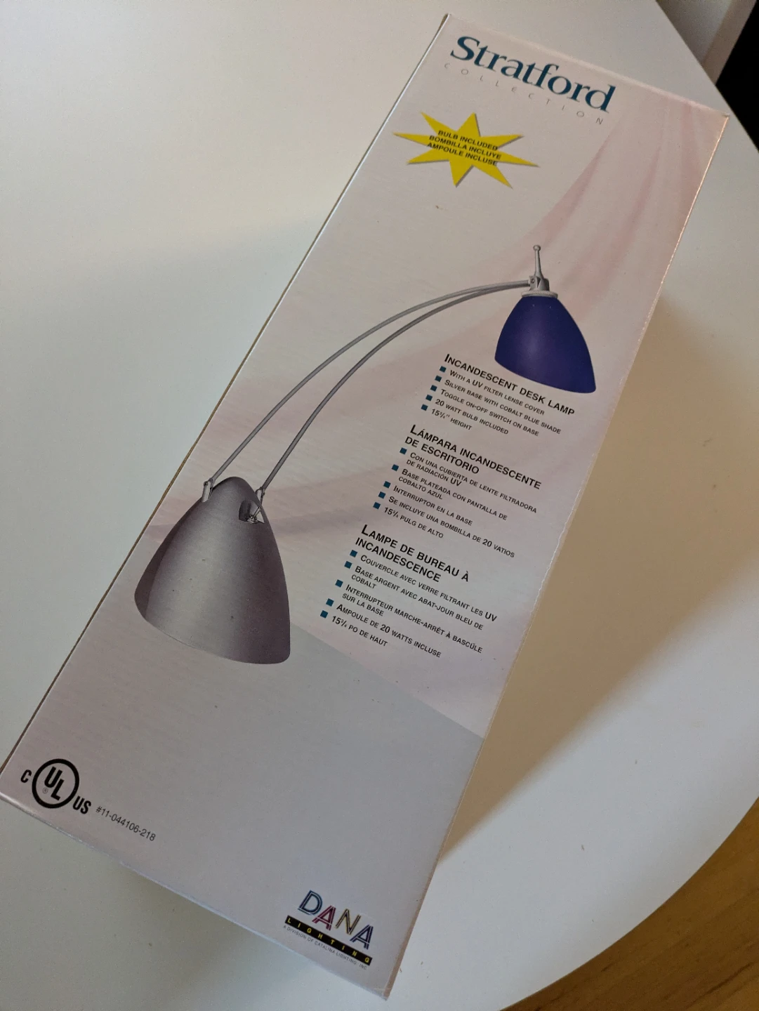 Stratford Collection Incandescent Desk Lamp