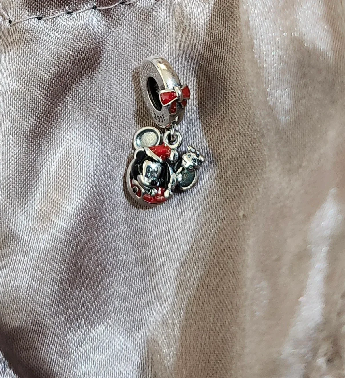 Disney Mickey Mouse Christmas Dangle Charm image indicator(2)