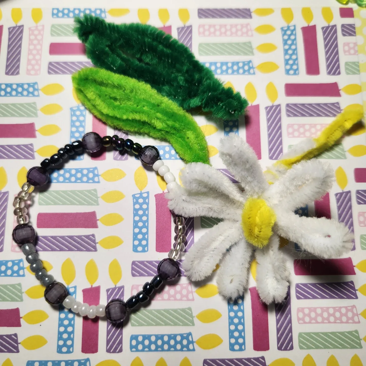 Handmade Beaded Bracelet with BFF Charm image indicator(2)