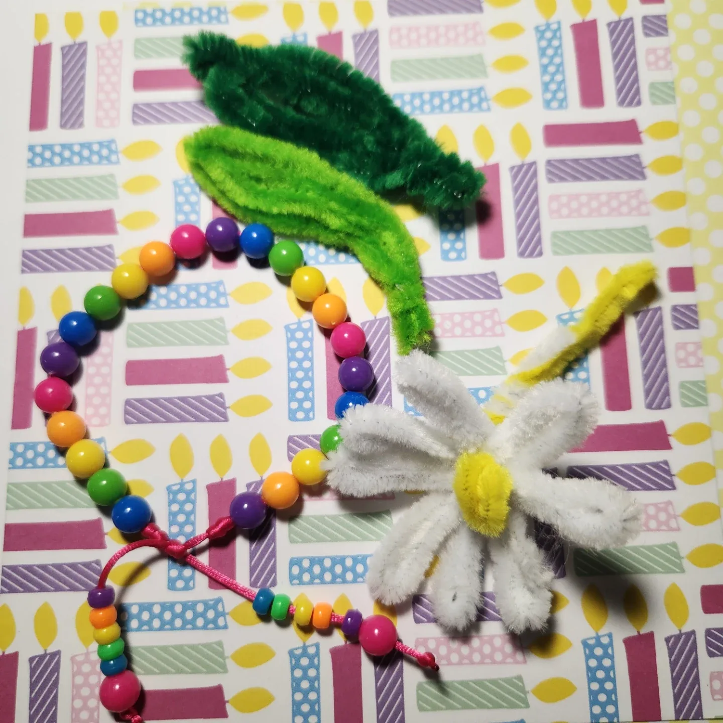 Handmade Beaded Bracelet with BFF Charm image indicator(3)