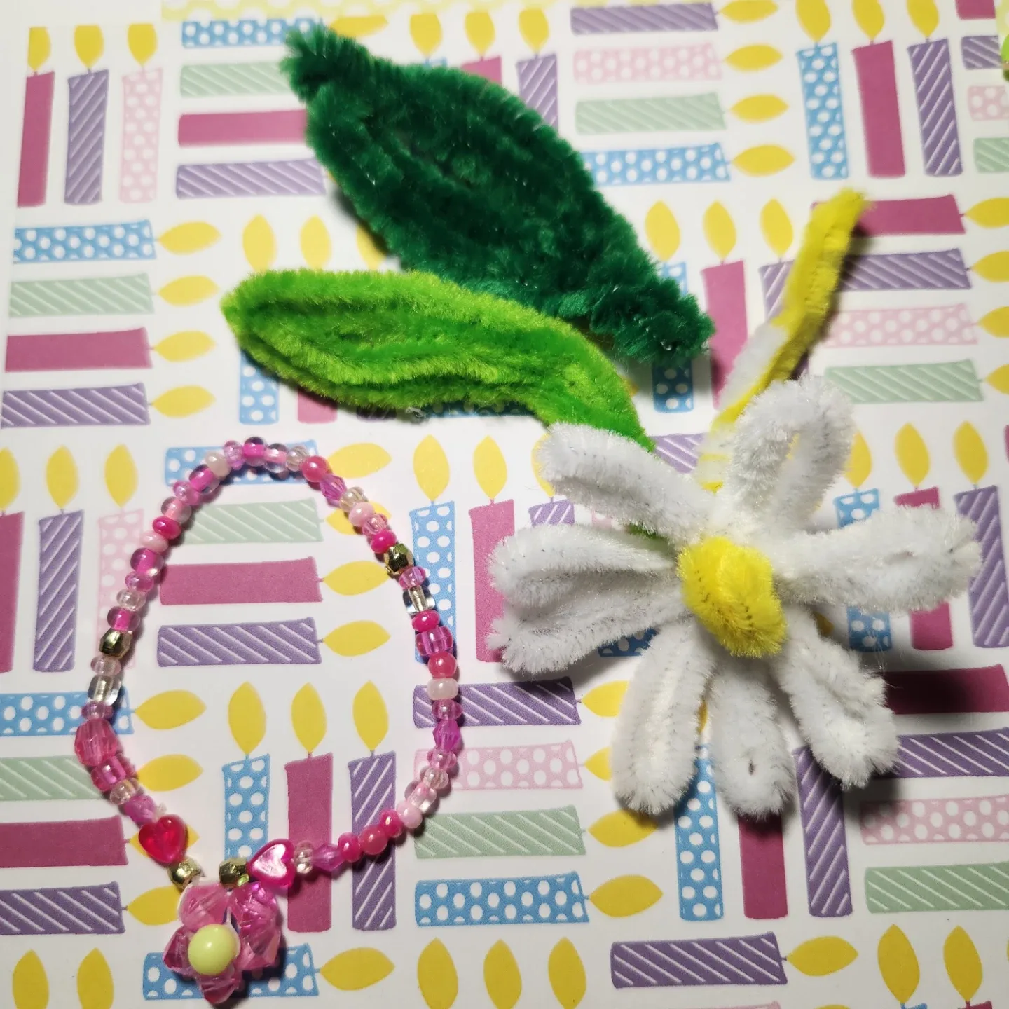 Handmade Beaded Bracelet with BFF Charm image indicator(6)